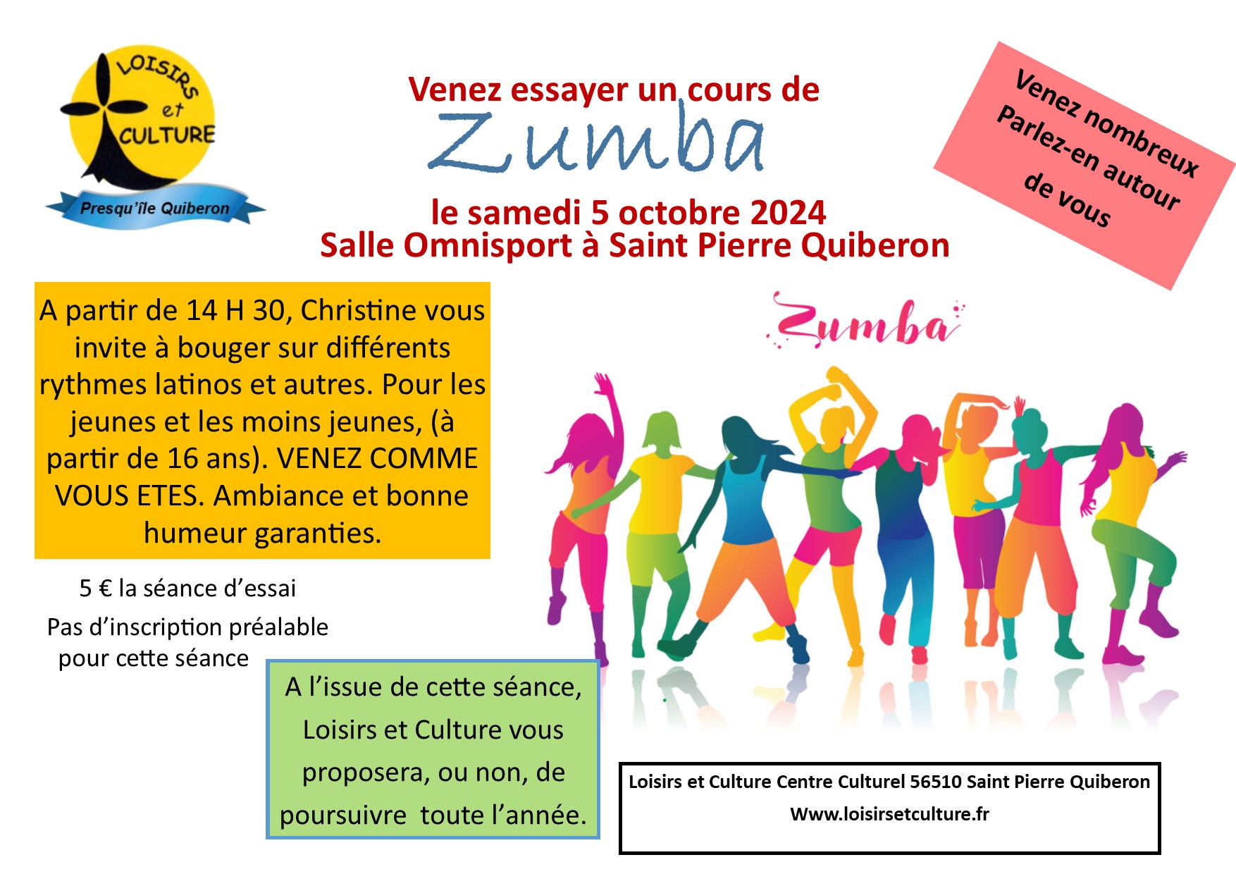 Séance d’essai à la Zumba